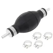 6mm 1/4inch Primer Bulb with 4 Hose Clamps, Fuel Supply Hand Pump Rubber Fuel...