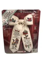 VTG Dimensions Debbie Mumm Bows WHERE FRIENDS MEET Cross Stitch Kit 72364 New