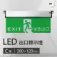 【璞藝】C級耳掛式LED出口標示燈GLS2(3:1標示面板/緊急出口燈/耳掛式/台灣製造/消防署認證)