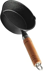 GANAZONO Cast Iron Frying Pan Butter Melting Pot Multi Functional Cooking Tool for Eggs Cheese Candies Efficient Heat Conductivity for Quick Cooking