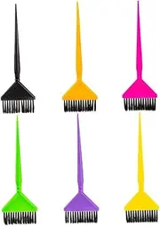 Healeved 6Pcs Hair Dye Brush for Salon Use Hair Coloring Brushes for Easy Application Essential Tinting Tools