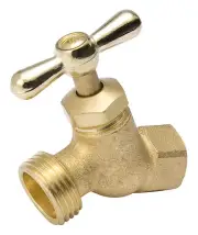 12 Pack Hose Bibb, Straight, No-Kink, Brass, 3/4 FP x 3/4-In. Hose 102-404