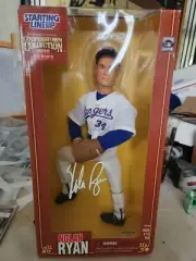 Nolan Ryan Autographed Large Starting Lineup Figurine With Certification