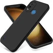 Case for Nokia G11 Plus, Silicone Protective Phone Case for Nokia G11 Plus with Silicone Lanyard, Slim Thin Soft Shockproof Cover for Nokia G11 Plus Silicone Case Black
