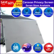 7 Sizes Caravan Privacy Screens 1.95m Roll Out Awning End Wall Side Sun Shade