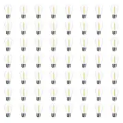 48-Pack LED Outdoor String Light Bulbs, Waterproof S14 Replacement Bulb, E26 ...