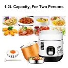 Electric Rice Cooker Portable Mini Cooking 1-2Person with Steamer 1.2L AUS