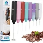 Mini Handheld Milk Frother Wand - Battery-Powered Drink Mixer for Coffee