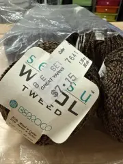 NIP SENSU WOOL Berroco Yarn Wool Blend Brown Tweed 10 Balls 7641