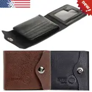 Men's Bifold Leather Wallet Credit ID Card Holder Short Purse Clutch Billfold
