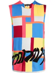 geometric-print sleeveless top S Multicolor