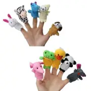 10 Cute Zoo Animal Story Time Finger Puppet Set/Toy/Baby Shower Favors/Play A1