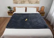 Dark Grey Waterproof Velvety Blanket, Love Blanket, Perfect Splash Period, Free Bleeding XL Absorbent Couples Blanket 200 x 140 cm