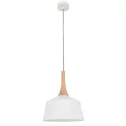 NORDIC Pendant Lamp Light Interior ES White Small Angled Dome OD270mm