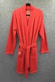 Lift is Good Robe Womens Small / Medium Midi Tie Front Pockets Christmas Red NWT