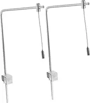 HOUDERCO Reptile Light Stand Fish Tank Supply 2pcs Aquarium Light Bracket Holder Aluminum Alloy