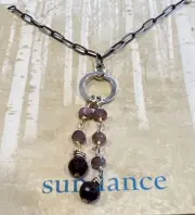 NWT Sundance Catalog Silver Garnet “Blazing Comet Necklace” $198