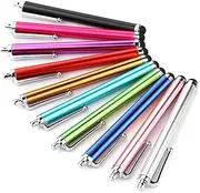 [T Tersely] (10 Pack) All Universal Capacitive Touch Screen Phone Styli Stylus Pen Pencil Smartphones Tablets for iPad Air Mini 6 / Pro, for iPhone 16 15 14 13 Pro Max, for Samsung/Google, etc.