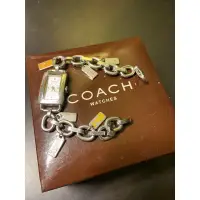 在飛比找蝦皮購物優惠-Coach 經典吊牌手鍊手錶（電池剛換新)