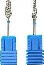 Electric Nail File Bits, 2Pcs Diamond Nail File, Sturdy Diamond Electric Bits, Professional for Art