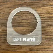 Plastic White Letter LEFT PLAYER Button Art ARCADE VIDEO GAME PART