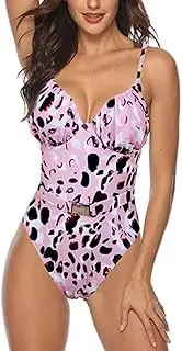 One Piece Swimsuit Women Print Sexy Halter Bodysuit Swimwear Push Up Solid Bathing Suit Beachwear Swimming Suit