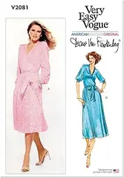 VOGUE Sewing Pattern V2081B5 Misses' Wrap Dress by Diane Von Furstenberg B5(8-10-12-14-16)