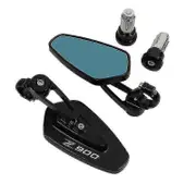 2024 compatible Kawasaki Z900 Z 900 Motorcycle Rear View Black Handle Bar End Side Rearview Mirrors
