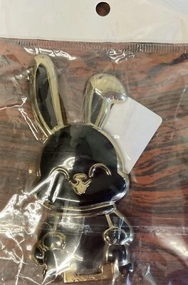 Universal Finger Ring Phone Holder Cartoon Rabbit Phone Stand Foldable Ts Black