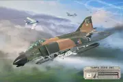 Tampa Zero One - Canvas Art with F-4 Phantom II Relic - 18" x 12"