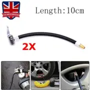 2X Car Air Tyre Tire Chuck Inflator Pump Hose Valve Connector Tool Clip Adapter