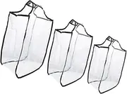 [SOESFOUFU] 3pcs Thickened Suitcase Cover Durable Luggage Protector with Semi Transparent Design for Easy Viewing Dustproof Travel Protection