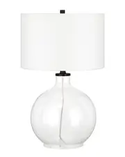 Abraham + Ivy Laelia Clear Glass Table Lamp with Bronze Accents