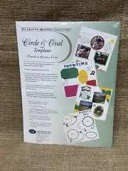 Creative Memories Circle & Oval Templates Stencils - Tracing, Cutting