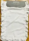 Envogue White Linen Ruffle Edge Cloth Table Runner 16” X 80”