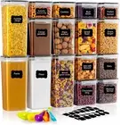 16 Pack Airtight Food Storage Containers Set for Kitchen & Organisation - Pantry