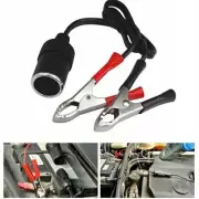 Car AUTO 12V Battery Terminal Clip-On to Cigarette Lighter Power Socket Adapter