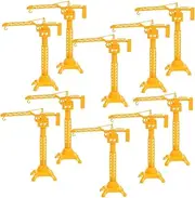 NAMOARLY 10PCS Realistic Tower Crane Simulation for Boys Portable Engineering Playset for Indoor Outdoor Fun Enhancing Coordination Creativity