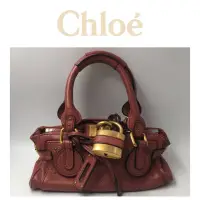 在飛比找蝦皮購物優惠-二手真品 CHLOE 肩背包 手提包 鎖頭包 小包 C104