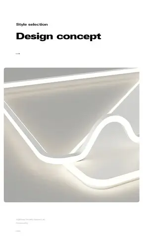 北歐創意個性極簡LED吸頂燈長方形超薄大氣客廳燈簡約現代臥室燈