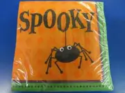 Frightful Friends Spider Ghost Boo Halloween Carnival Party Luncheon Napkins