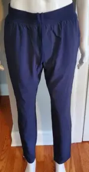 Under Armour Sz L Men's Woven Tapered Pants Navy Blue 1366215