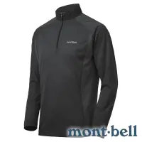 在飛比找蝦皮購物優惠-【mont-bell】男涼感抗UV半門襟長袖上衣『黑』111