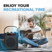 Voice Amplifier PA System 40W Portable Microphone Speaker Set Rechargeable