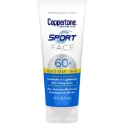 Coppertone Sport Face Sunscreen SPF 60+ | Water-Resistant Lotion, 2.5 fl oz