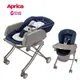 【Aprica 愛普力卡】手動餐搖椅 YuraLism Smart標準款(0-4歲手動安撫餐搖床椅)藍海樂園