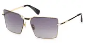 Max Mara MM0135 MILLER 3 30B Men's Sunglasses Gold Size 58