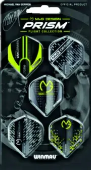 Winmau MVG Prism Dart Flight Pack of 5 Sets 3 flights per Set Michael Van Gerwen