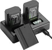 NEEWER NP-FZ100 Replacement Battery and Charger Set, 3 Pack 2280mAh NP-FZ100 Battery&Triple Slot USB Charger Compatible with Sony A7CII ZV-E1 A7III FX3 FX30 A6700 A1 A7C A7CR A7RV A7SIII A9II Cameras