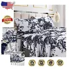 Gorgeous Twin XL Sheet Set with 300-Thread Count Cotton Sateen - Paisley Pattern